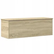 Inne meble do sypialni - Skrzynia, dąb sonoma, 102x35x35 cm, materiał dre - miniaturka - grafika 1