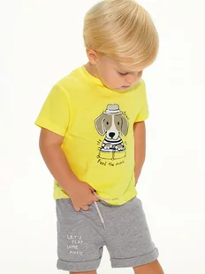 Mayoral Komplet t-shirt, top i spodenki 1644 Kolorowy - Koszulki i topy damskie - miniaturka - grafika 1
