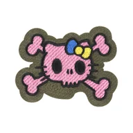 Odzież taktyczna i umundurowanie - M-Tac - Naszywka Kitty Pink - Haft - Kokardka Żółto-Niebieska - Ranger Green - 51393023 - miniaturka - grafika 1