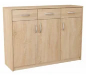 Komody - Skandynawska komoda z szufladami dąb sonoma S8-F44 - miniaturka - grafika 1