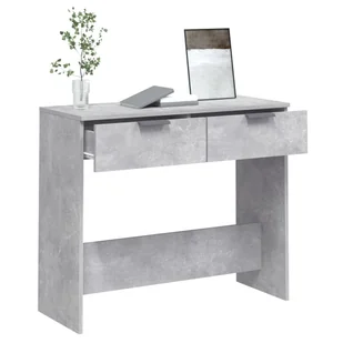 Lumarko Stolik konsolowy, betonowa szarość, 90x36x75 cm - Konsole i sekretarzyki - miniaturka - grafika 6