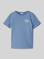 Koszulki dla chłopców - T-shirt o kroju regular fit z dodatkiem bawełny z nadrukiem dinozaura - miniaturka - grafika 1