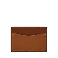 Etui na dokumenty i karty - Fossil Męskie skórzane etui Anderson Slim Minimalistyczny portfel na karty, brązowy/siodłowy, (Model: ML4576914), Anderson Brown/Siodło, 4 cale dł. x 0,6 cm szer. x 7 cm wys. Etui na karty Anderson - miniaturka - grafika 1