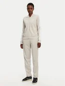 Dresy damskie - adidas Dres Essentials 3-Stripes JD2686 Beżowy Regular Fit - miniaturka - grafika 1