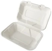 Opakowania gastronomiczne - Menu Box 1/2 z trzciny cukrowej 240x155x50mm BIO, 50 sztuk - miniaturka - grafika 1