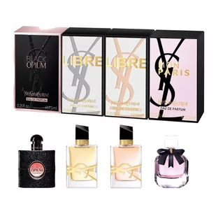 Miniature Collection zestaw Black Opium woda perfumowana spray 7.5ml + Libre woda perfumowana spray 7.5ml + Mon Paris woda perfumowana spray 7.5ml + L - Zestawy perfum damskich - miniaturka - grafika 1