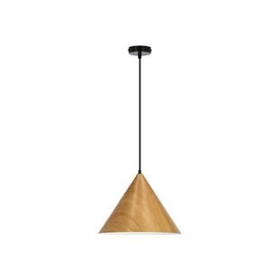 Brązowa lampa wisząca z metalowym kloszem ø 32 cm Dunca – Candellux Lighting - Lampy sufitowe - miniaturka - grafika 1