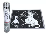 Obrusy i serwetki - Podkładka na stół - Koci świat, Zakochane koty (czarne tło) (CARMANI) - miniaturka - grafika 1