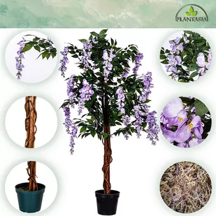 SZTUCZNE DRZEWO GLICYNIA WISTERIA 150CM FIOLET - Sztuczne drzewka - miniaturka - grafika 4