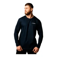 Koszulki męskie - Koszulka męska GymBeam Men‘s Basic Long Sleeve T-Shirt Navy XXL - miniaturka - grafika 1