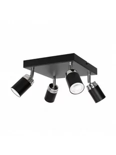 Luminex Spot Reno black/chrome 4 5148 - Lampy sufitowe - miniaturka - grafika 1