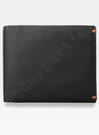 Portfele - Visconti Portfel Męski Skórzany Alpine AP62 Czarny + Pomarańczowy - miniaturka - grafika 1