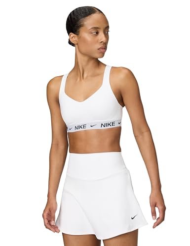 Nike Biustonosz sportowy W Nk Df Indy High Support Bra, White/Stone Mauve/Black, FD1068-101, XS