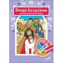 Edycja Świętego Pawła praca zbiorowa Droga krżyżowa. Kolorowanka z naklejkami - Religia i religioznawstwo - miniaturka - grafika 1