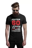Gadżety dla niej i dla niego - Koszulka na urodziny z napisem Jestem 60 latkiem mam 18 lat i 42 letnie doświadczenie - miniaturka - grafika 1