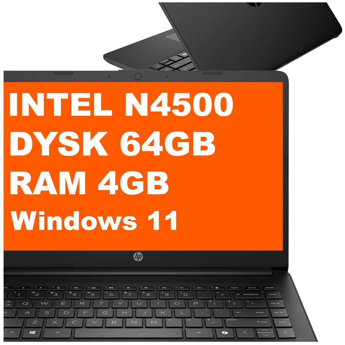 HP 14s-dq3001na / BM2T8EA / Intel N / 4GB / 64GB eMMC / Intel UHD / HD / Win 11 / Czarny