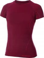Koszulki i topy damskie - Brubeck SS11700 Koszulka damska z krtkim rkawem ACTIVE WOOL liwkowy M - miniaturka - grafika 1