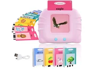 Mały naukowiec - Czytnik Kart Do Nauki Słówek Języka Angielskiego Edukacyjny Nauka I Zabawa Różowy Kot - miniaturka - grafika 1