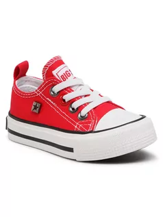 Buty dla dziewczynek - Big Star Trampki Dziecięce HH374092 czerwone r.22 - grafika 1