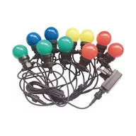 Lampy ogrodowe - V-tac Girlanda 7435 5m 10x0,5W 300lm 24V zewnętrzna kolorowe kulki - miniaturka - grafika 1