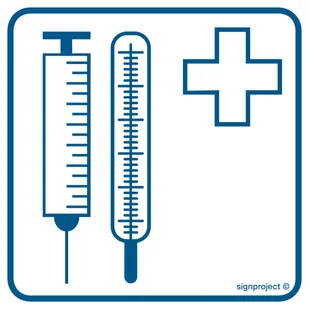 RE002 GABINET ZABIEGOWY, FN - FOLIA SAMOPRZYLEPNA; (150X150MM) - Systemy ekspozycyjne i znaki informacyjne - miniaturka - grafika 1