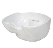 Myjki fryzjerskie - Profesjonalna Misa Ceramiczna Do Myjni Fryzjerskiej Biała CERAMIC-WHITE - miniaturka - grafika 1