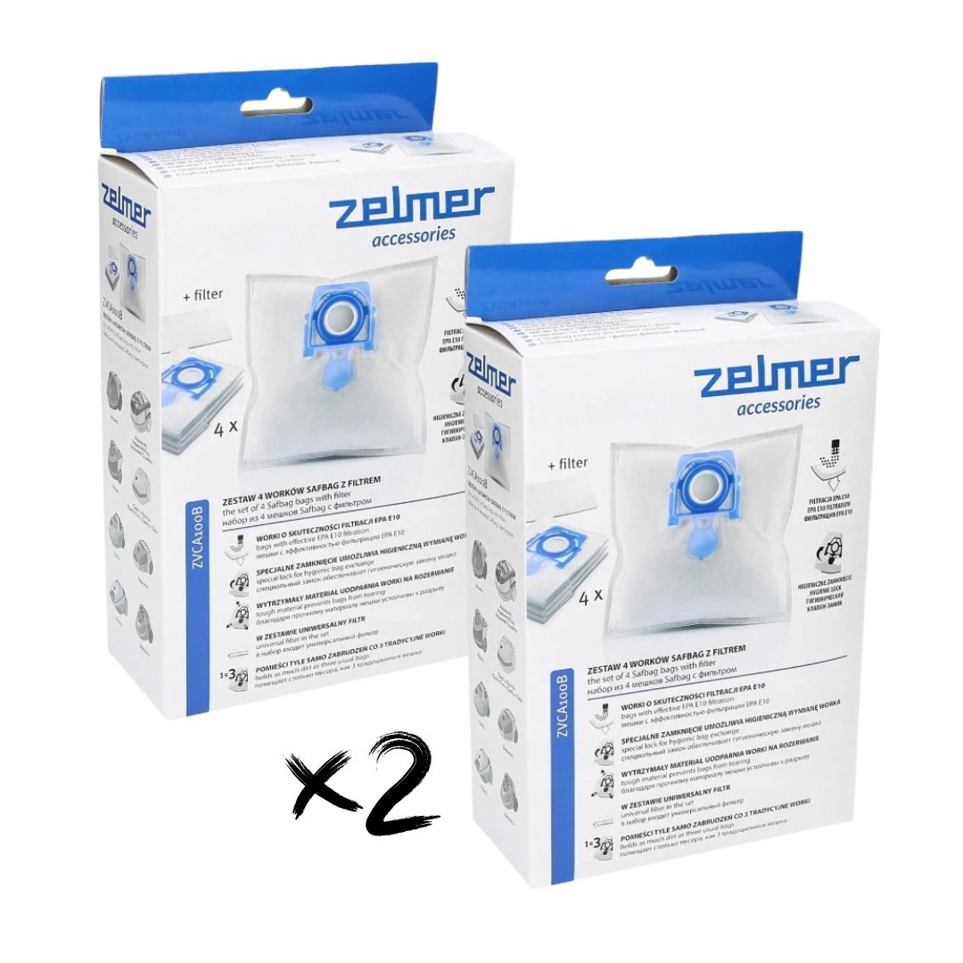 Worki do odkurzaczy ZELMER SAFBAG ZVCA100B 8szt. Oryginał