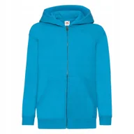 Bluzy dla dziewczynek - Bluza Dziecięca Z Kapturem Rozpinana Azure Blue r. 14-15(164) - miniaturka - grafika 1