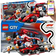 Klocki - LEGO® City Bolid Ferrari F1® i PIT STOP60443| MEGA ZESTAW LEGO z Mechanikami – PREZENT DLA DZIECKA 6+ EBOOK - miniaturka - grafika 1