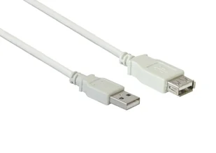Dobre połączenia Przedłużacz USB 2.0 A-St-A-Bu. szary 1m - Kable USB - miniaturka - grafika 1