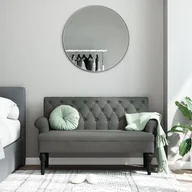 Ławki ogrodowe - vidaXL vidaXL Ławka z oparciem, ciemnoszara, 120x62x75,5 cm, tkanina - miniaturka - grafika 1