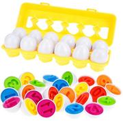 Zabawki interaktywne dla dzieci - Układanka Montessori dopasuj cyferki jajka sorter - miniaturka - grafika 1