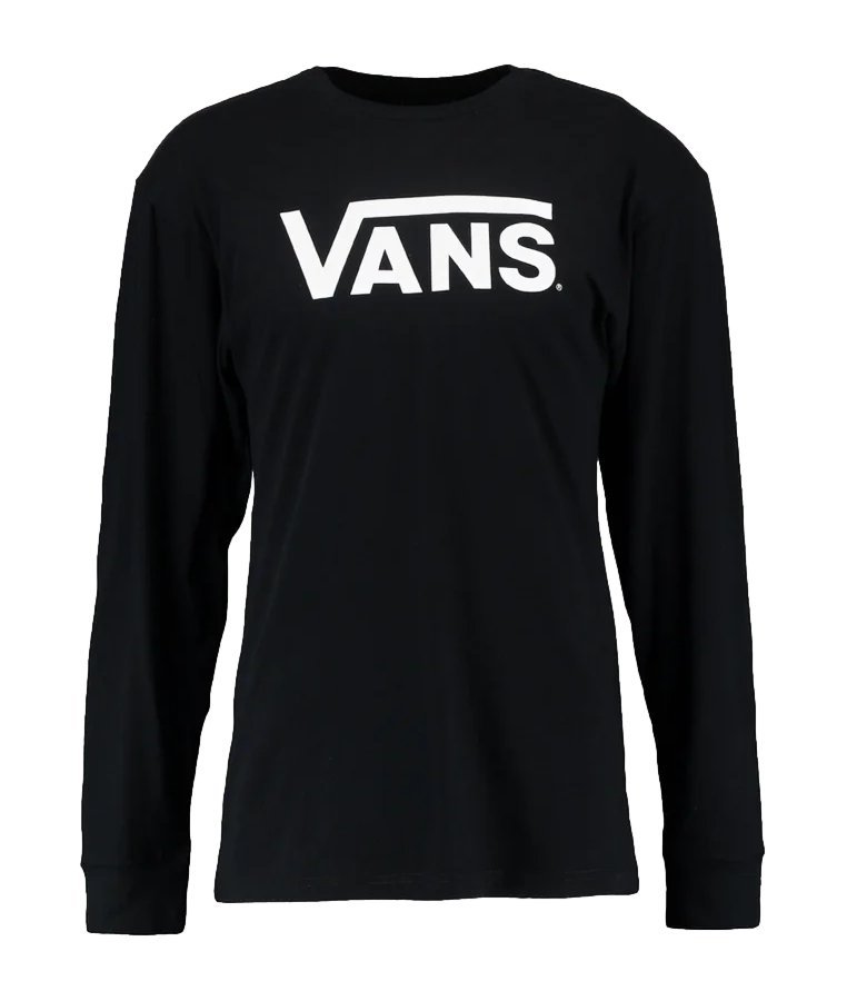 T-Shirt z Długim Rękawem Classic LS Czarny VANS VN000K6HY281 XL