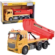 Samochody i pojazdy dla dzieci - WOOPIE Wywrotka Budowlana w Skali 1:12 Efekty S - miniaturka - grafika 1