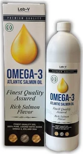 LAB V LAB-V Omega-3 Olej z łososia dla psów i kotów 1l - Suplementy i witaminy dla psów - miniaturka - grafika 1