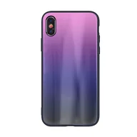 Etui i futerały do telefonów - Aurora glass case silikonowe etui na iPhone 11 Pro twarde etui TPU ochrona telefonu komórkowego w kolorze różowo-czarnym - miniaturka - grafika 1