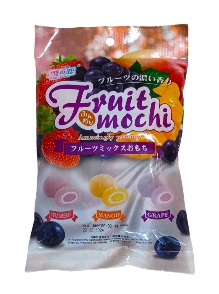 Mochi Fruit Marshmallow 126g owocowe Yuki & Love truskawka mango winogrono