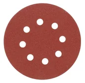 Materiały ścierne - Vorel Krążki ścierne na rzep z otworami P120 fi 125 mm (kpl) 08582 - miniaturka - grafika 1