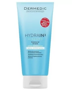 Dermedic hydrain 3 Hialuro żel do mycia 200 ml - Żele do mycia twarzy - miniaturka - grafika 1