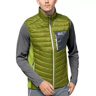Garnitury - Jack Wolfskin Odzież Wierzchnia Męska kamizelka Routeburn M, Złoty cyprys, M, Złoty cyprys, M - miniaturka - grafika 1