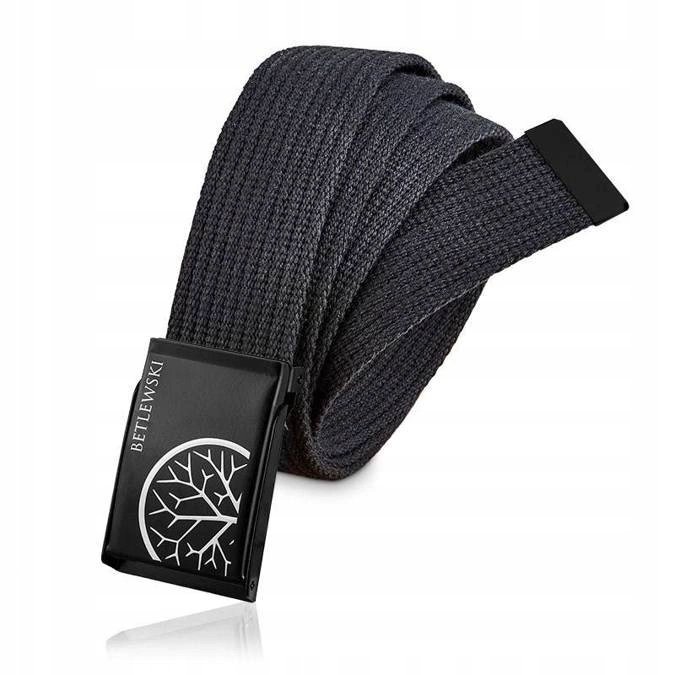 Pasek parciany BETLEWSKI PRCB-01_CZ-3 M c. szary