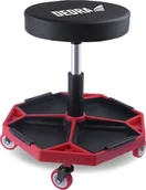 Wózki magazynowe - Wózek narzędziowy Dedra Siedzisko warsztatowe na kółkach, 4 tacki - miniaturka - grafika 1