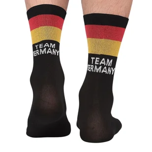 Profesjonalne skarpety kolarskie, Todo Cycling Pro SoftNet, Team Germany, termoaktywne, rowerowe, czarne, 35-38 - Skarpetki męskie - miniaturka - grafika 1