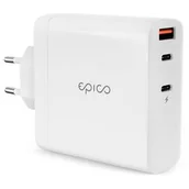 Ładowarki do telefonów - Epico Ładowarka sieciowa USB, 2x USB-C, GaN 140W 9915101100142 Biała - miniaturka - grafika 1