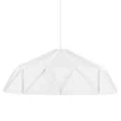 Lampy sufitowe - Beliani Lampa wisząca biała SENIA - miniaturka - grafika 1