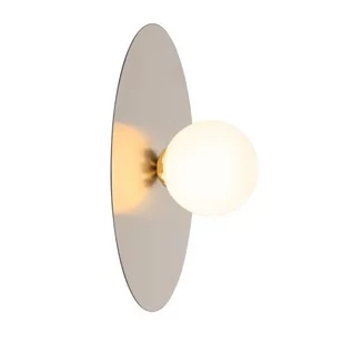 Italux Spoletto WL-201923-1 kinkiet lampa ścienna 1x40W G9 złoty/biały - Lampy ścienne - miniaturka - grafika 1