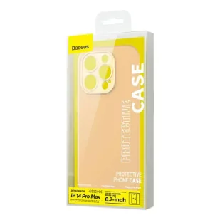 Zestaw Etui Baseus Liquid Silica Gel do iPhone 14 Pro Max (żółte) + szkło hartowane +z estaw czyszczący - Etui i futerały do telefonów - miniaturka - grafika 5