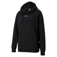 Bluzy damskie - Bluza Damska Puma Modern Basics Hoodie Tr Czarna 585933 01-M - miniaturka - grafika 1