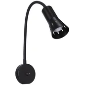 Lampy ścienne - Candellux ARENA KINKIET WYSIĘGNIK 1 40W R50 E14 CZARNY 91-81353 - miniaturka - grafika 1