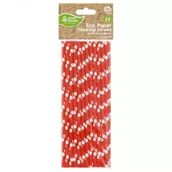 Słomki do napojów - Godan Słomki do napojów papierowe w kropki 24 szt. - miniaturka - grafika 1